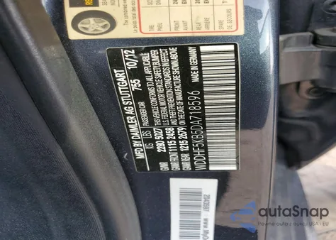 2013 Mercedes-Benz E 350 z USA, uszkodzony, nr VIN WDDHF5KB5DA718596